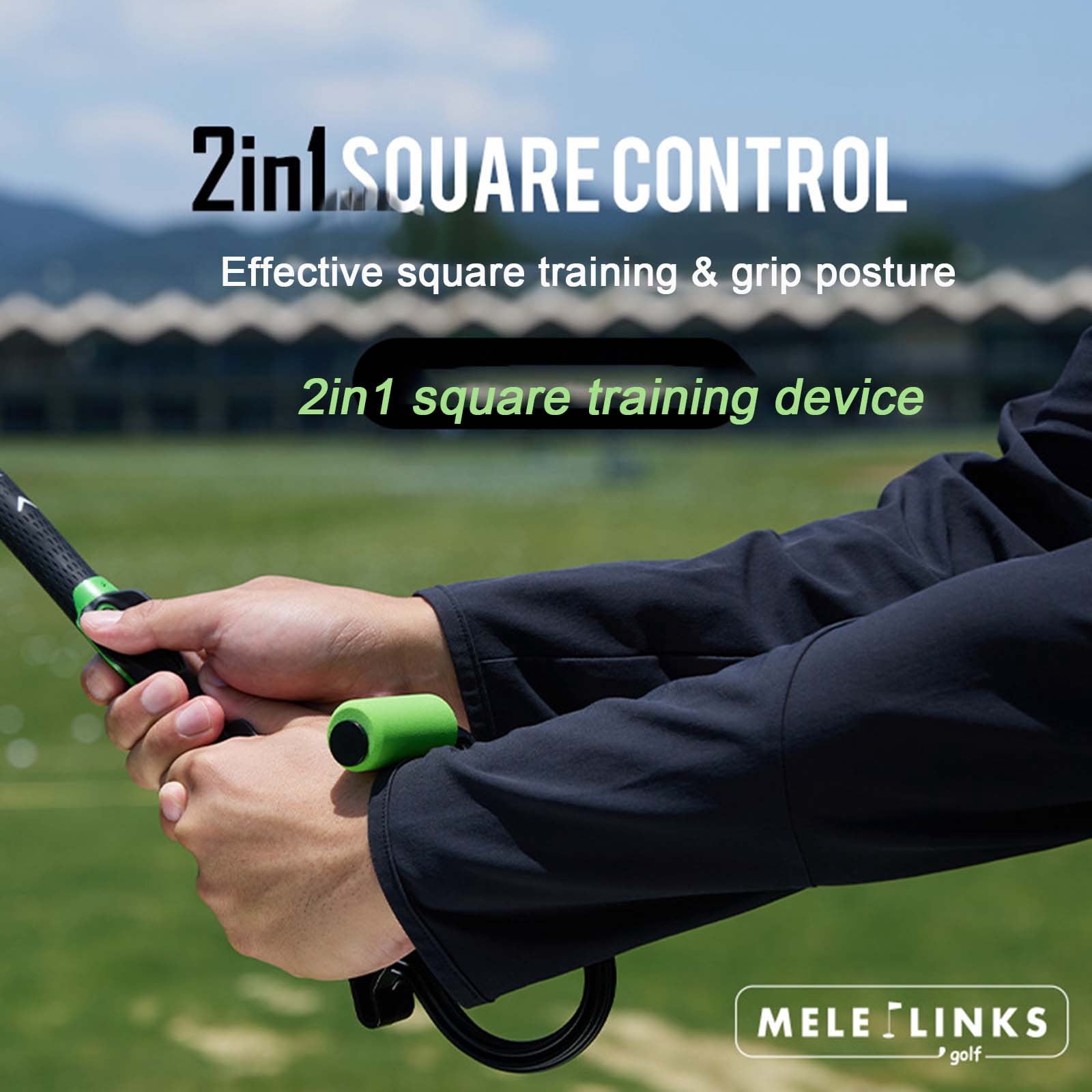 2In1 SquareSet Swing Trainer for Outdoor Sports Pro Corrector Feel Based Instant Pads Fix Universal Fit Swing Strengthen Grip and Posture