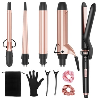 スワロフスキー フェアリーモウペアセット Foxybae Le'SE7EN Travel Size 7 In 1 Titanium Hair Curling Wand
