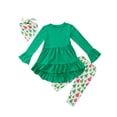thumbnail image 1 of Bmnmsl Kids Baby Girls Outfit Clothes Long Sleeve T Shirt Tops+Pants Sets, 1 of 5