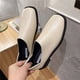 thumbnail image 4 of Amzcrzy Zapatos de mujer,Zapatos de mujer,Zapatillas de mujer, Zapatos de tacón bajo cuadrado para mujer Zapatos de tacón cuadrado de color liso suave Sandalias Mujer Zapatillas De Casa, 4 of 5