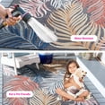 thumbnail image 3 of SAFAVIEH Cabana Oakley Botanical Indoor/Outdoor Area Rug, Black/Rust, 5'1" x 5'1" Square, 3 of 17