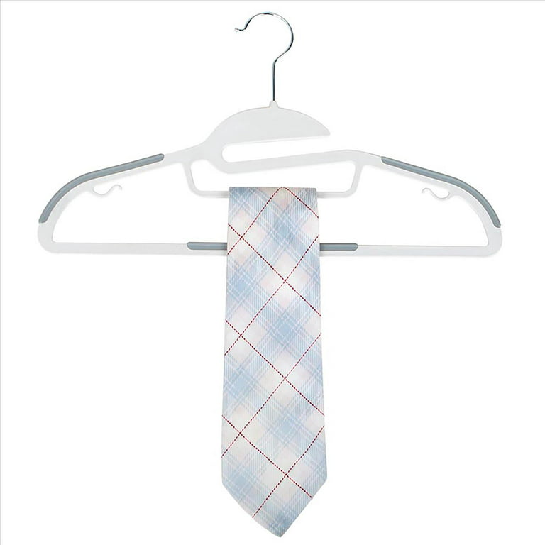 Simplify 25-Pack Plastic Non-slip Grip Clothing Hanger (Light Blue) in the  Hangers department at