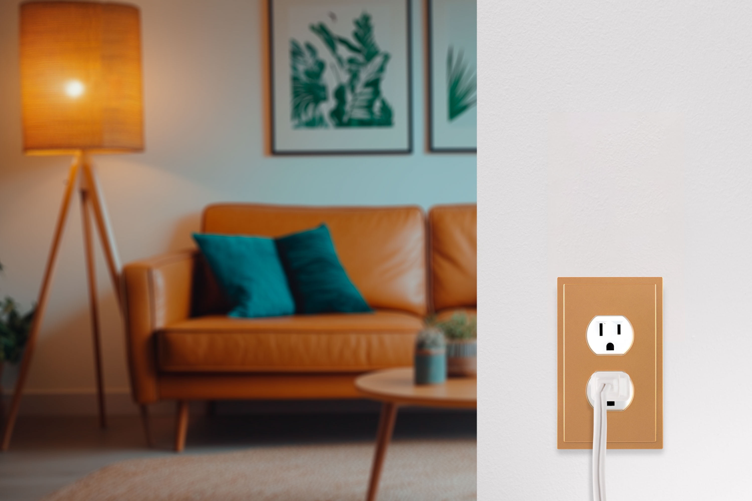 Ultra Pro Screwless Wallplate, Duplex Receptacle, Outlet Plate, Brushed Bronze