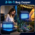 thumbnail image 2 of Solar Bug Zapper Outdoor, 4500V-1 Acre Mosquito & Fly Killer Lamp, Waterproof Insect Control for Garden, Patio, 2 of 12