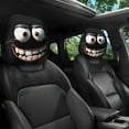 thumbnail image 2 of Lovely Smiling Designs Auto Headrest Protectors Soft Polyester Fabric Headrest Covers For Most Cars With Easy Maintenance, 2 of 8