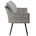thumbnail image 3 of Modway Endeavor Aluminum & Fabric Outdoor Patio Loveseat in Gray, 3 of 5