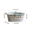 thumbnail image 3 of Iron Watering Can Planter, Decorative Flower Pots, Vintage Embossed Metal Planters for Indoor Outdoor Garden Kitchen Patio, Rust Resistant Durable Design, 3 of 6