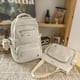 thumbnail image 2 of Mochila ligera de nailon para estudiantes, bolso de mano duradero con cremallera, Color sólido, ajustable, para ocio diario Fivean unisex, 2 of 2