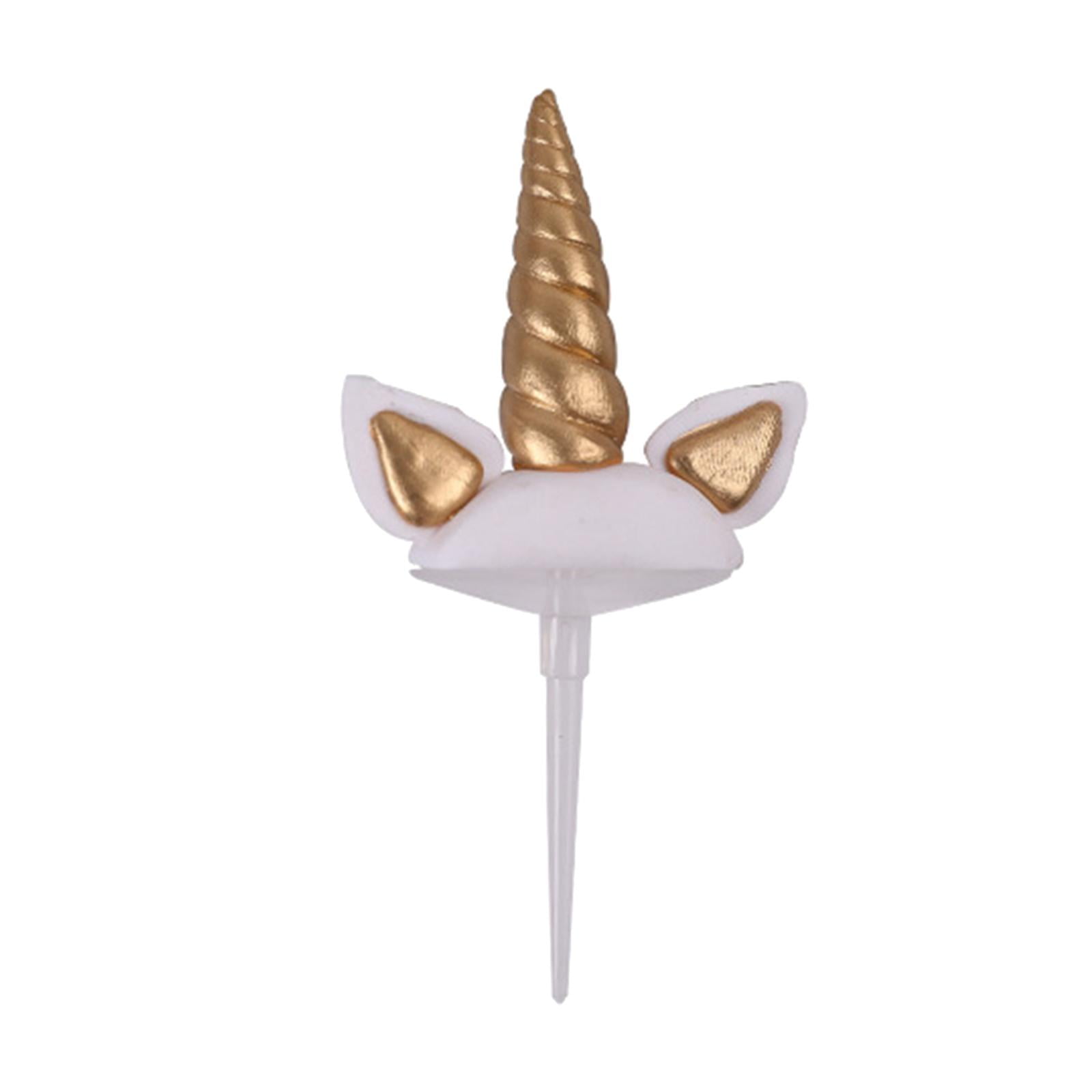 unicorn cake topper kit party cupcake decoration supplies for valentine s day unicorn horn ears cake decoration supplies s silver walmart com