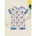 thumbnail image 4 of Bagilaanoe Newborn Baby Boy One-pieces Star Print Short Sleeve Jumpsuit 3M 6M 12M 18M Infant Romper Summer Casual Clothing, 4 of 8