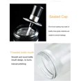 thumbnail image 3 of Juego de 3 tarros de condimentos transparentes para especias, tarros de condimentos de vidrio para sal y azúcar, recipiente de almacenamiento transparente con cuchara, botella de aceite de o, 3 of 5