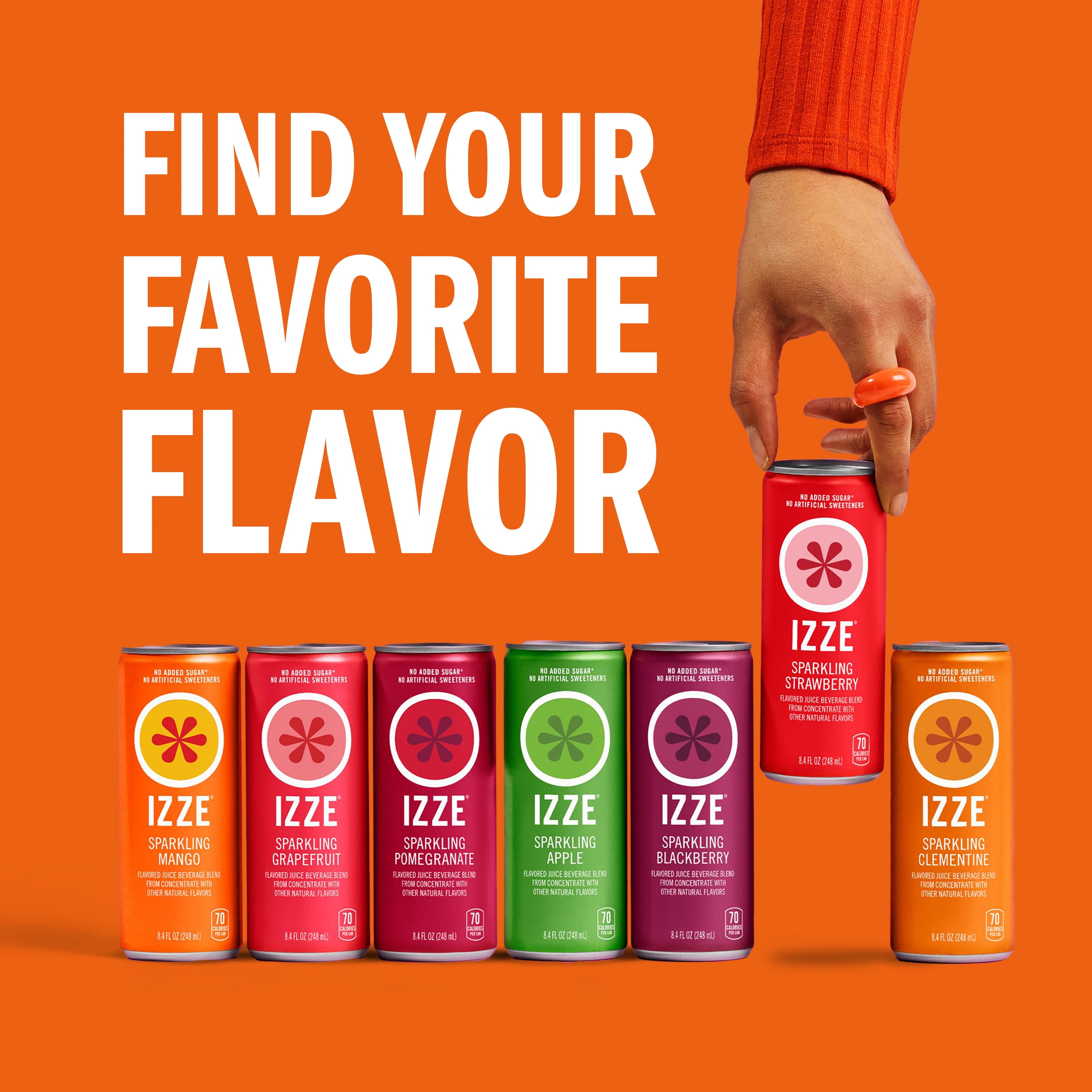 Izze Sparkling Fruit Juice Variety Pack - Peach, Cherry Lime