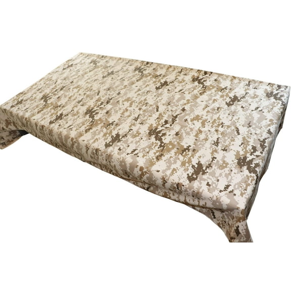 Cotton Tablecloth Camouflage Print Pixelated Digital Desert Camouflage