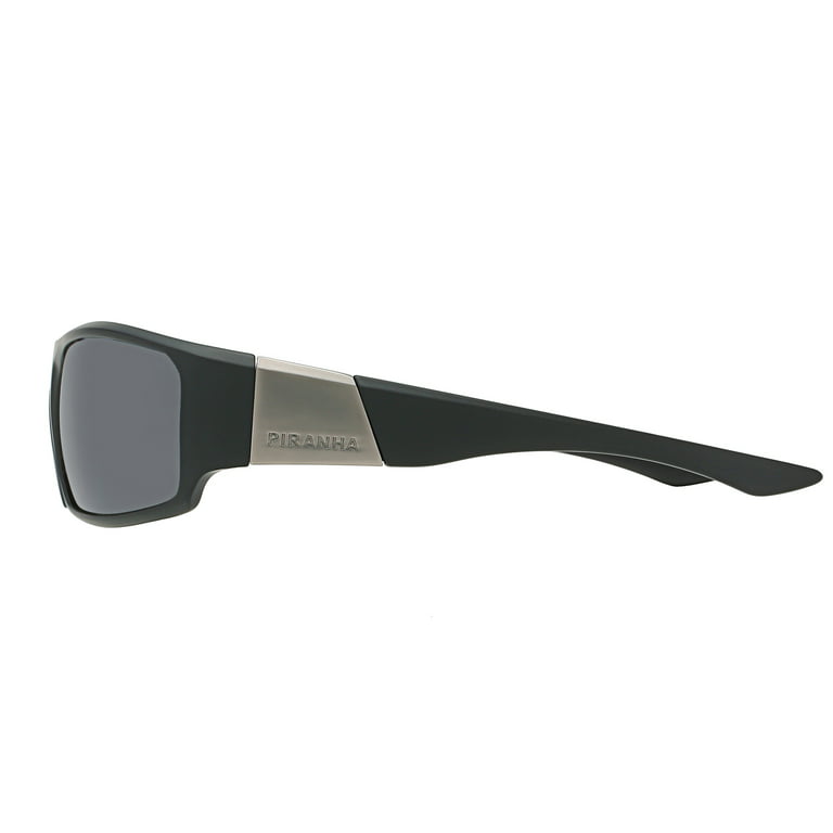 Piranha Eyewear Madison Men's Sports Sunglasses with Black Smoke