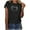 Black, variant on My Order Women's Short Sleeve Heart Print Round Neck Tshirt Summer Fashion Blouse My Items