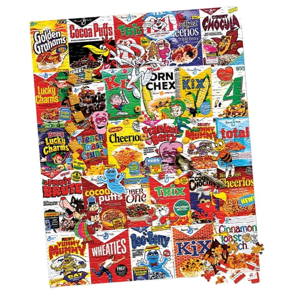 White Mountain Puzzles Cereal Boxes - 1000 Piece Jigsaw Puzzle