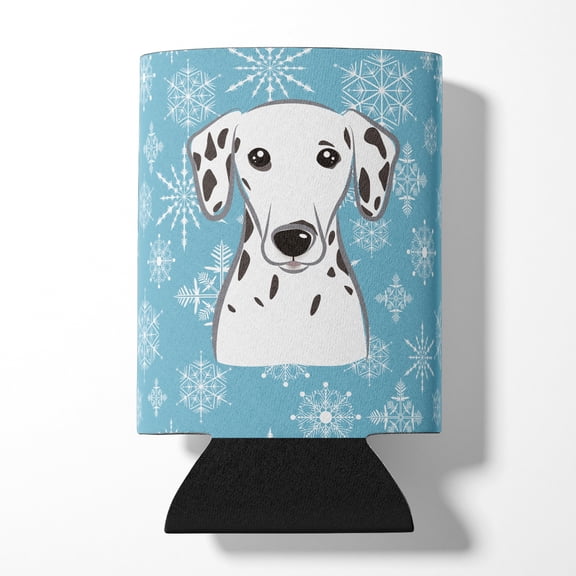 Caroline's Treasures BB1644CC Snowflake Dalmatian Can or Bottle Hugger, Can Hugger, multicolor