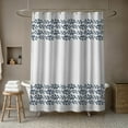 thumbnail image 4 of Creative Products Navy Vine Border 71x74 Shower Curtain, 4 of 7