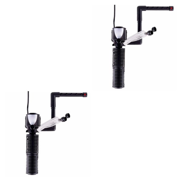 Methold Mini purificador de agua 3 en 1 para tanque de peces, filtro interno portátil silencioso para acuario, bomba de agua sumergible para tanque de XL777 5W 2piezas Methold CBP053102