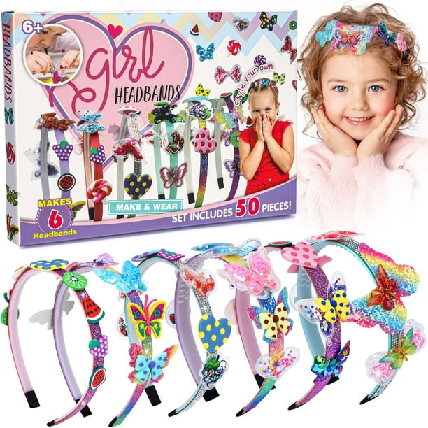 Purple Ladybug purple ladybug headband making kit - great gifts for girls  8-12 years old & girls toys age 6-8 - arts and crafts for kids age
