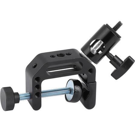UPC: 0756790473806 | Universal Robust C Clamp with 1/4  & 3/8  Male & Female Thread Mounting Points & Light Stand Head Adapter