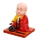 thumbnail image 5 of Figura de monje pequeño, juguete para danza del sol, decoración para salpicadero de coche, muñeco con cabeza asintiendo. Rojo, 5 of 9