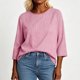 thumbnail image 5 of Neewe Cotton Linen 3/4 Length Sleeve Womens Tops Casual Crewneck Pullover Tunics Summer Comfy Blouses Fashion 2026, 5 of 6