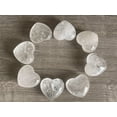 thumbnail image 4 of Clear Quartz Gemstone Hearts, Polished Clear Quartz Puffy Hearts, Clear Quartz Palm Stone, Clear Quartz Heart (1 Heart), 4 of 9