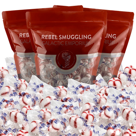 Christmas Soft Peppermint Puffs Candy Bulk 3 x 2lb Bags, Individually Wrapped Mints by Rebel Smuggling Galactic Emporium (6lbs Total)