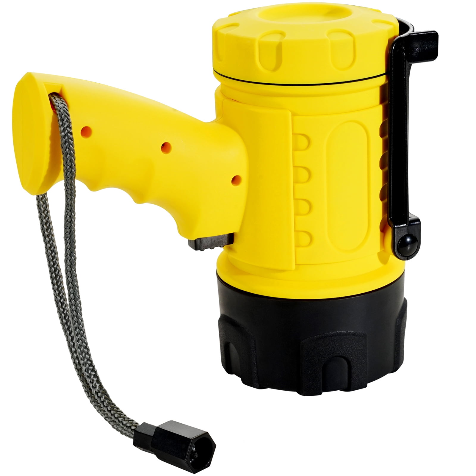 KFFKFF Portable LED Spotlight, 1500 lms, IP67 Water-Resistant, Rechargeable Handheld Flashlight, Exceptionally Bright with 4 Adjustable Modes, Detachable Lens and USB Port