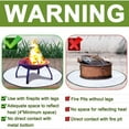 thumbnail image 4 of 24"/36" Fire Heat Resistant Pad Round Fire Pit Protective Mat for Patio Wood Grass Deck Concrete Protector, 4 of 9