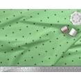 thumbnail image 3 of Soimoi Green Rayon Crepe Fabric Polka Dots Print Sewing Fabric Yard 46 Inch Wide, 3 of 3