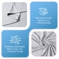thumbnail image 3 of Utopia Bedding Queen Sheet Set - Jersey Knit Sheets 4 Piece Cotton Soft T-Shirt Stretchy Sheets Light Grey, 3 of 6