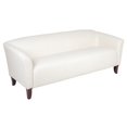 thumbnail image 1 of HERCULES Imperial Series White Leather Sofa, 1 of 9