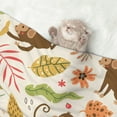 thumbnail image 2 of Naloa Monkeys in the Jungle Dog Blanket, 3 Sizes Cat Blanket for Indoor Cats Large Medium Small Dog Gifts-Medium, 2 of 8