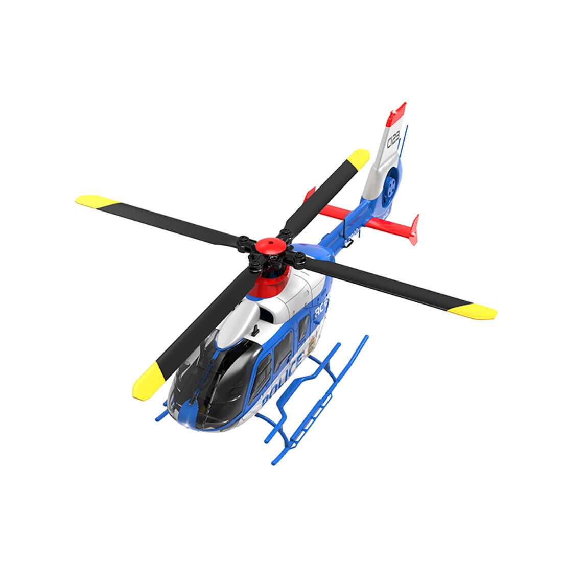 RC-ERA C123 EC135 RC Helicopter 6CH Brushless Direct Drive Aircraft with Optical Flow Positioning, Altitude Hold, 6 Axis Gyro, 3D Roll, 2.4G Remote Control RTF for Adult Beginners - 4PCS Battery