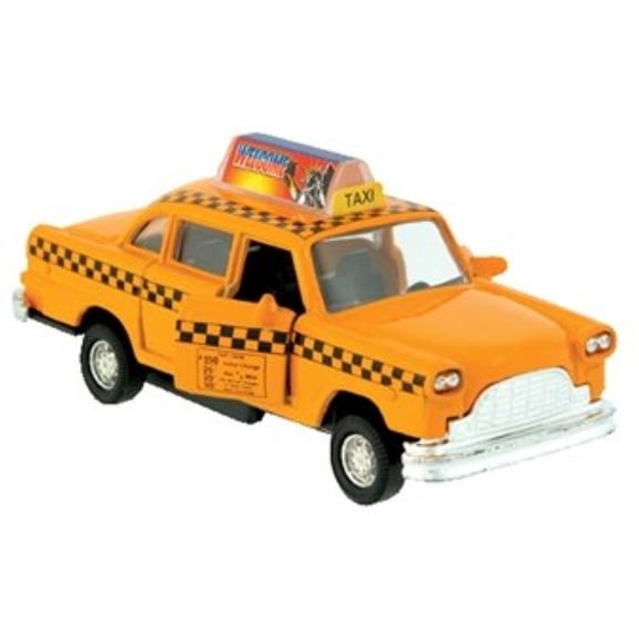 Classic New York City Old Fashion Yellow Taxi Cab Diecast Car model 5 inch