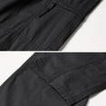 thumbnail image 4 of DPTALR George Men's Full Elastic Waist Cargo Pants，Loose Fit Lightweight Workwear Pull-On Style,Black,Big and Tall Men M, 4 of 6