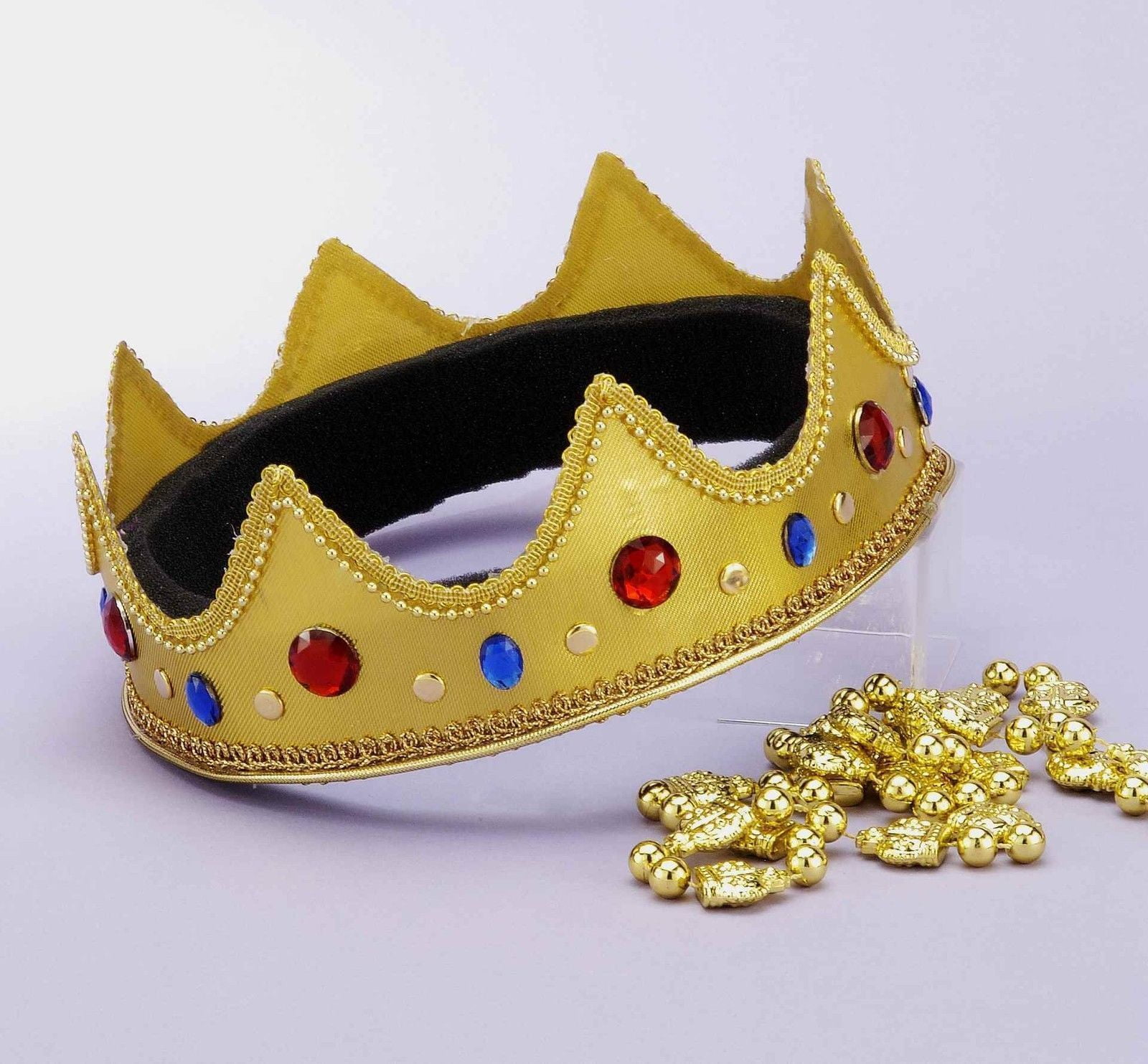 Mardi Gras Royal Crown King Queen Wisemen Adult Costume
