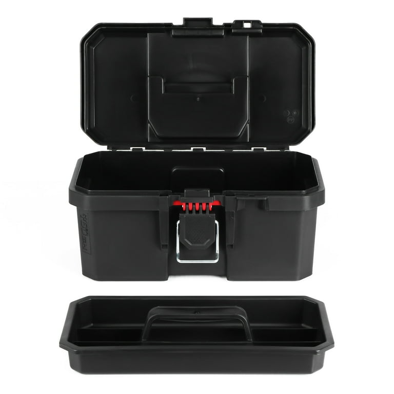 Hyper Tough 13-Inch Toolbox – Heavy-Duty Resin Storage with