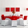 thumbnail image 6 of 4pcs Christmas Chair Covers Decor, Santa Claus Red Hat Snowflake Chair Xmas Cap, Kitchen Dining Chair Slipcovers Sets For Christmas Holiday Festive Decorations (Red Santa), 6 of 8