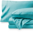 thumbnail image 2 of Bare Home 100% Cotton Flannel Sheet Set, Heavyweight, Deep Pocket (Twin XL, Aqua), 2 of 5