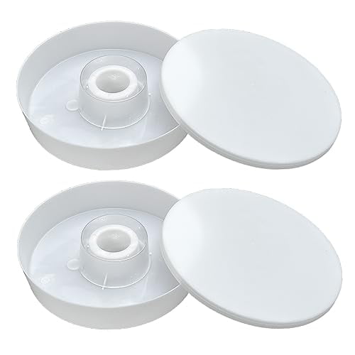 High-Capacity Round Rapid Bee Feeders,Anit-Drop Desigh,Durable and Easy to Clean,Outdoor Bee Keeping Essentials 2 Pcs