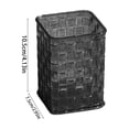 thumbnail image 3 of Dvkptbk plastic pen holder Woven-Texture Squares Storage Box Student Stationery Organizer and Pen Holders Cosmetics Rack Desktop Sundries Organizer Ideal for Desktop Storage, 3 of 6