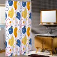 thumbnail image 6 of Stall 36"x72" Yellow and Blue Duck Shower Curtain Set with Hooks,Cute Bathroom Curtain Kids Fabric Waterproof Bath Curtain Machine Washable, 6 of 6