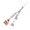 1, variant on Cake Spoon Charm Phone Strap Phone Charm Keychain Crystal Bead Keychain Women Dessert Pendant Keyring Ornament