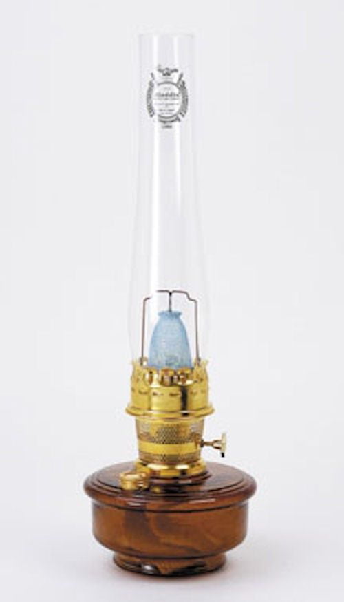 Aladdin Lamps Brown Genie III Lamp with brass hardware #C6108.