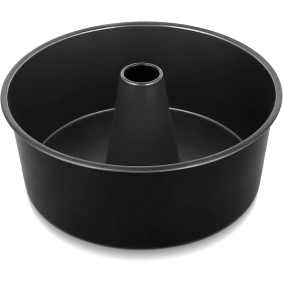 10 Inch Angel Food Cake Pan, Non-Stick Coating Stainless Steel Core Pound Cake Pan with Tube, for Home/Kitchen, Healthy & Heatproof, One-piece & Hollow Design, Release& Clean Easily