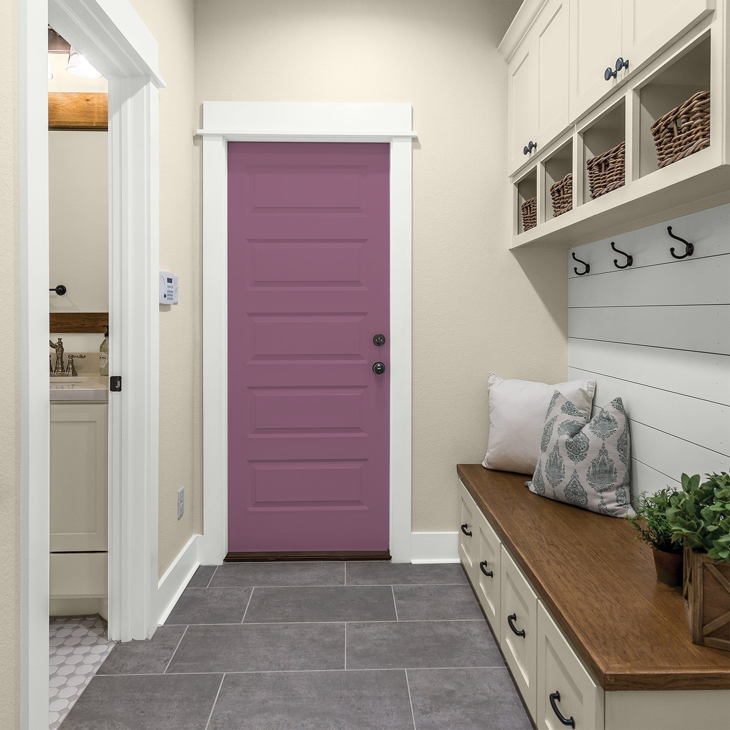 Glidden One Coat Interior Paint and Primer, Victorian Plum / Purple, 1-Quart, Semi-Gloss
