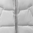thumbnail image 4 of Cmfcve Crop Winter Vest for Women Lightweight Sleeveless Warm Puffer Vest Casual Solid Color Padded Gilet Outerwear, 4 of 7